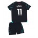 Manchester City Jeremy Doku #11 Tredjedraktsett Barn 2023-24 Korte ermer (+ Korte bukser)
